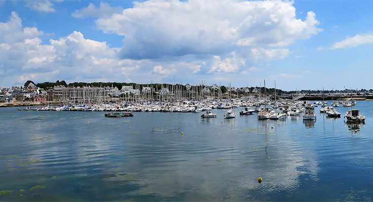 Station balnéaire de Concarneau à une heure du camping