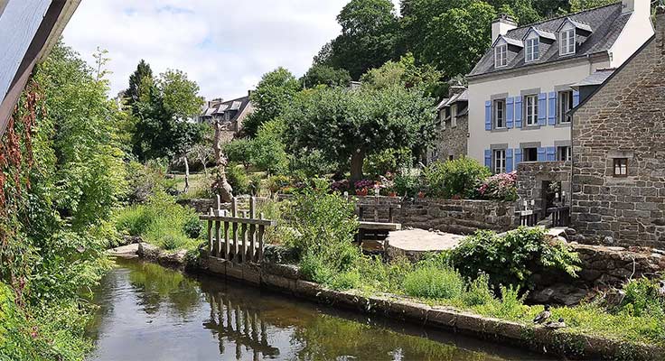 Rivière Aven de la ville de Pont Aven, près de Bénodet